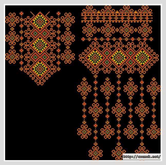 Download embroidery patterns by cross-stitch  - Жіноча сорочка «золото осені»