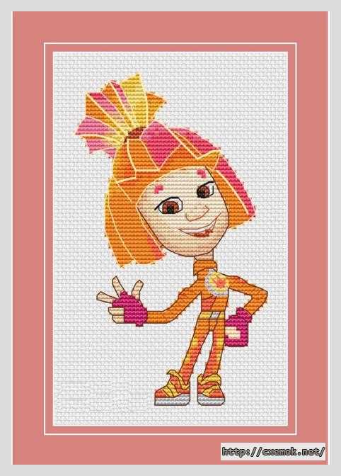 Download embroidery patterns by cross-stitch  - Симка