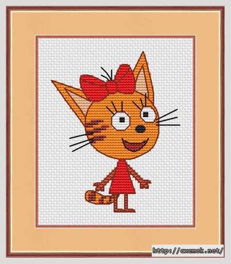 Download embroidery patterns by cross-stitch  - Карамелька
