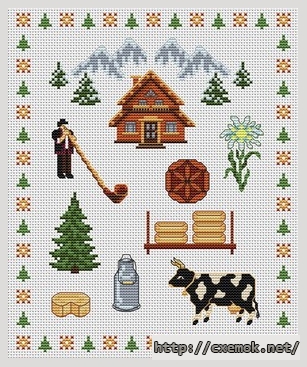 Download embroidery patterns by cross-stitch  - Traditions, author 