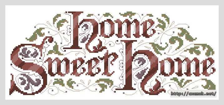 Download embroidery patterns by cross-stitch  - Дом, милый дом