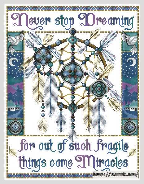 Download embroidery patterns by cross-stitch  - Ловец снов. хрупкие чудеса