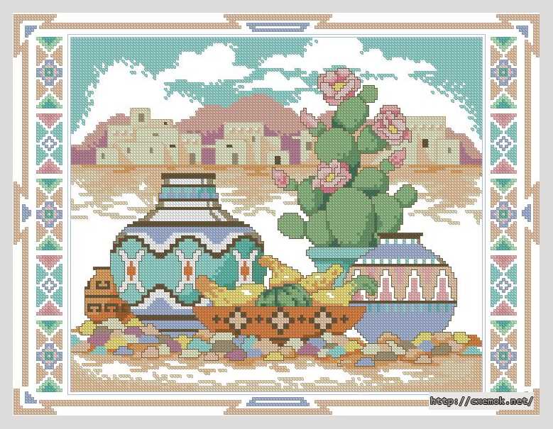 Download embroidery patterns by cross-stitch  - В южно-западном духе