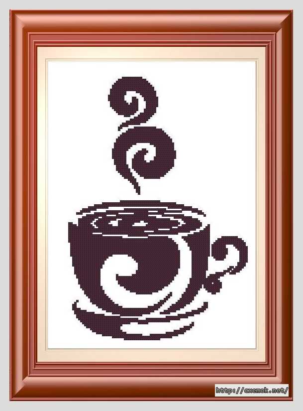 Download embroidery patterns by cross-stitch  - Крепкий кофе