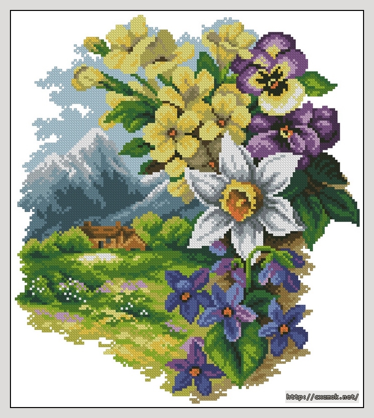 Download embroidery patterns by cross-stitch  - Nareszcie wiosna