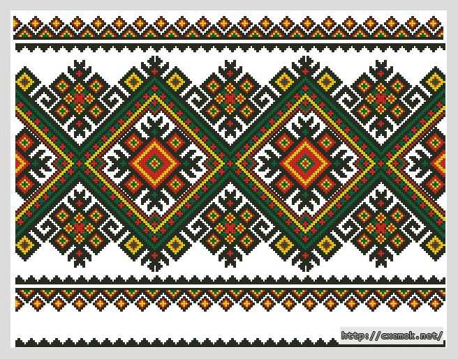 Download embroidery patterns by cross-stitch  - Рушник «стожари»