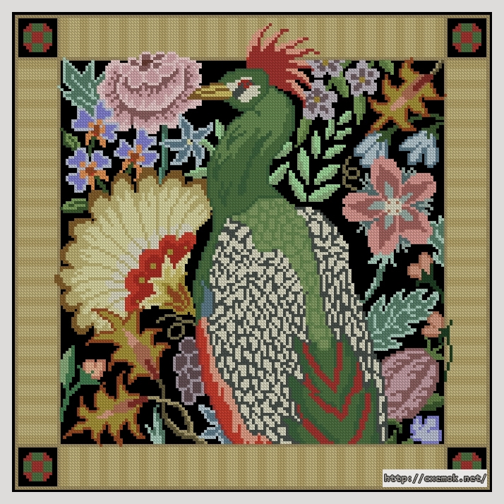Download embroidery patterns by cross-stitch  - Bird in the garden ii, author 