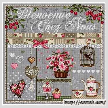 Download embroidery patterns by cross-stitch  - Добро пожаловать домой!