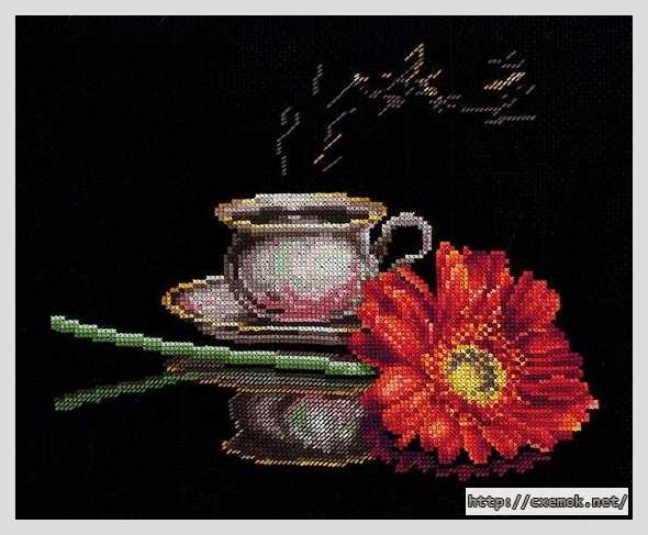 Download embroidery patterns by cross-stitch  - Кофе для нее