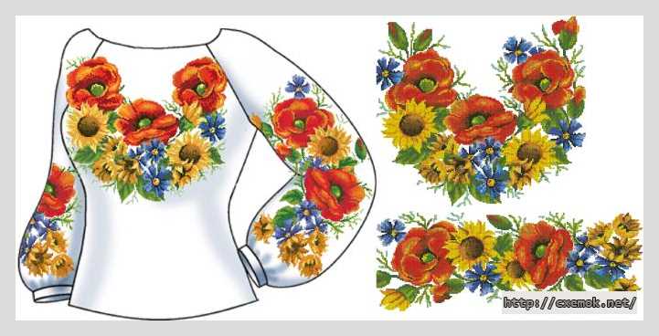 Download embroidery patterns by cross-stitch  - Сорочка жіноча «щедрий дарунок»