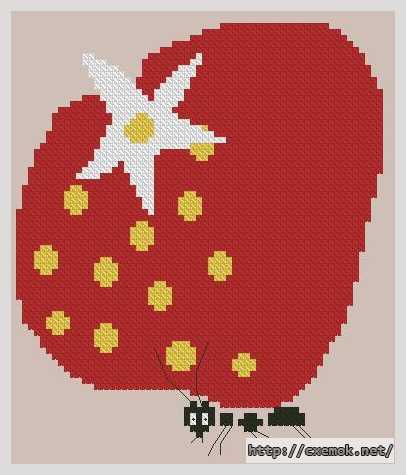 Download embroidery patterns by cross-stitch  - Земляника для муравьев