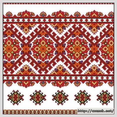 Download embroidery patterns by cross-stitch  - Рушник 9