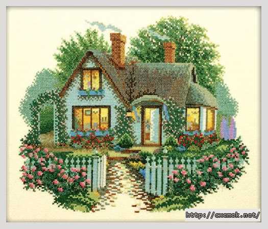 Download embroidery patterns by cross-stitch  in the format .xsd - Домик