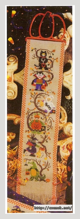 Download embroidery patterns by cross-stitch  - Spooky banner, author 