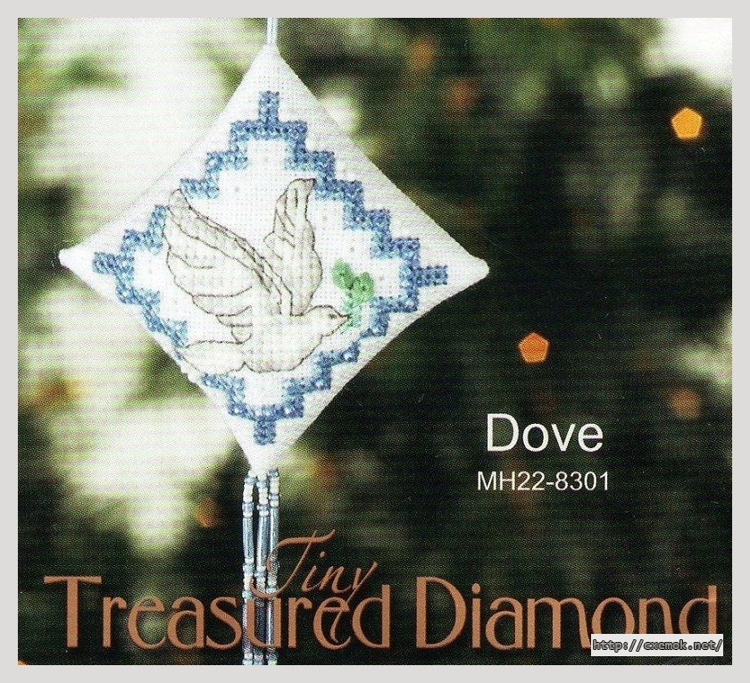 Скачать схемы вышивки нитками / крестом  - Tiny treasured diamond, автор 