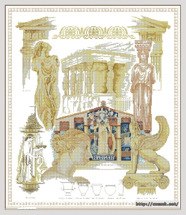 Download embroidery patterns by cross-stitch  - Greek empire, author 