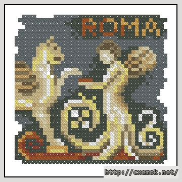 Download embroidery patterns by cross-stitch  - Roma, author 