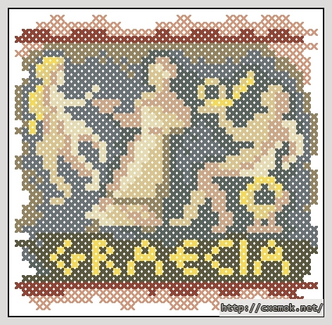Download embroidery patterns by cross-stitch  - Graecia, author 