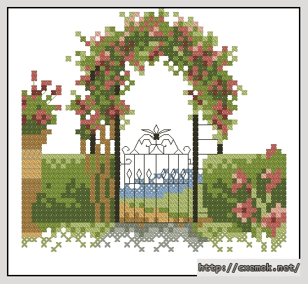 Download embroidery patterns by cross-stitch  - Tuinhekje, author 