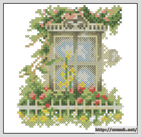 Download embroidery patterns by cross-stitch  - Raam, author 