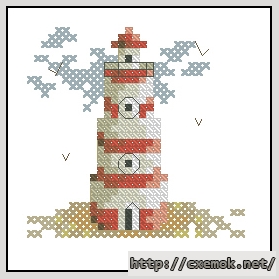 Download embroidery patterns by cross-stitch  - Vuurtoren rood, author 