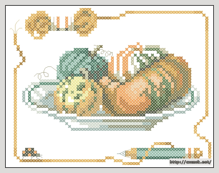 Download embroidery patterns by cross-stitch  - Kalebassen, author 