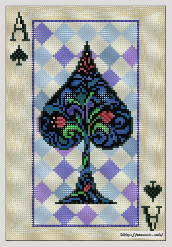 Download embroidery patterns by cross-stitch  - Ace, author 