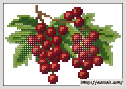 Download embroidery patterns by cross-stitch  - Смородина, author 