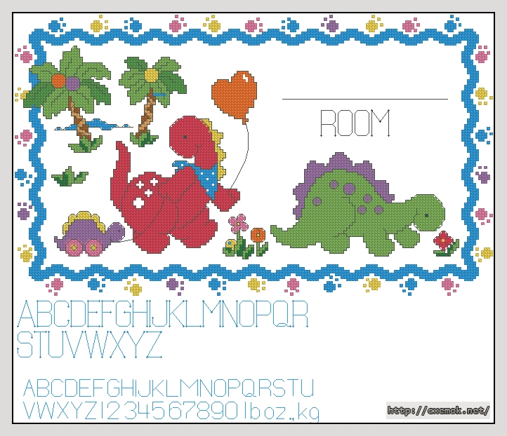Download embroidery patterns by cross-stitch  - Room sing, author 