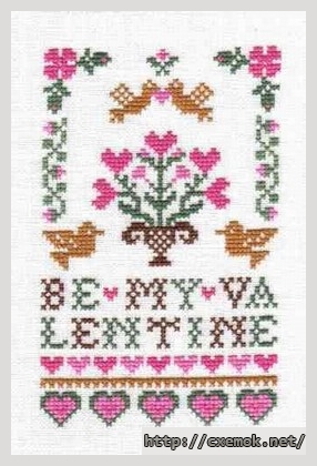 Download embroidery patterns by cross-stitch  - Be my valentine, author 