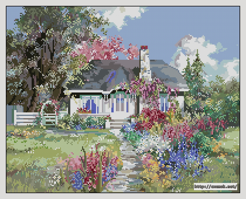 Download embroidery patterns by cross-stitch  - Idaho hideaway, author 
