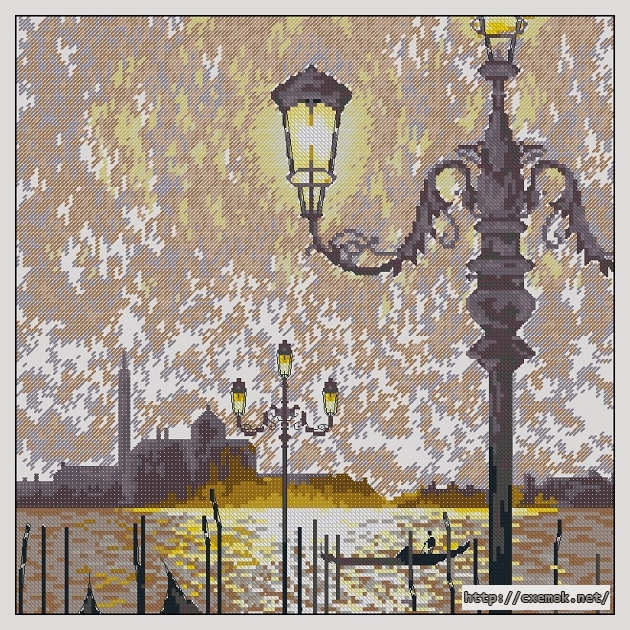 Download embroidery patterns by cross-stitch  - Venice bacino di san marc, author 
