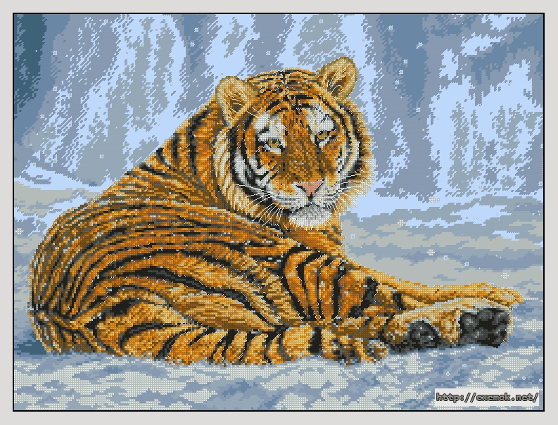Download embroidery patterns by cross-stitch  - Siberian snow, author 