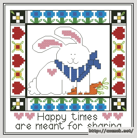Download embroidery patterns by cross-stitch  - Happy times, author 