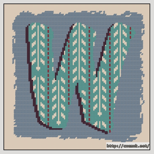 Download embroidery patterns by cross-stitch  - W, author 