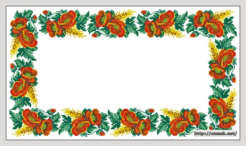 Download embroidery patterns by cross-stitch  - Дорожка 