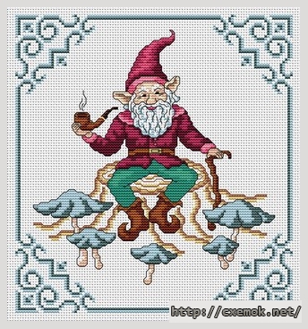 Download embroidery patterns by cross-stitch  - Le chef des gnomes, author 