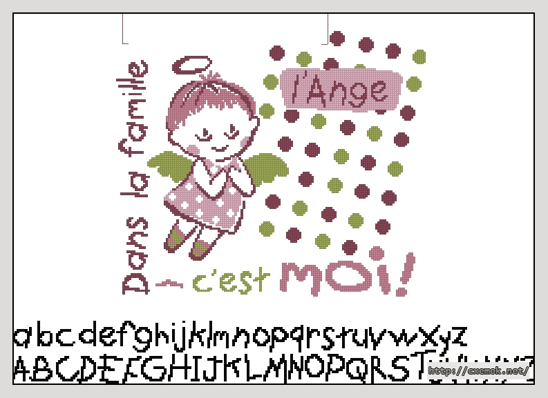 Download embroidery patterns by cross-stitch  - L''ange, author 
