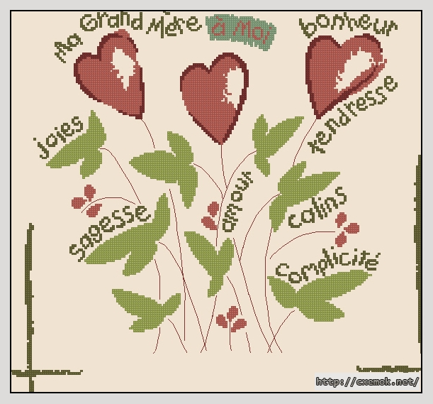 Download embroidery patterns by cross-stitch  - Ma grand-mere a moi, author 