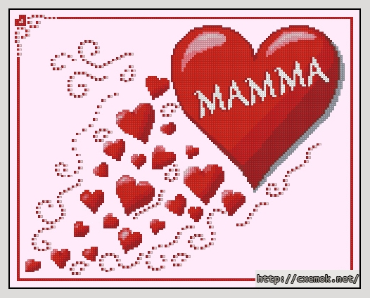 Download embroidery patterns by cross-stitch  - Mamma, author 