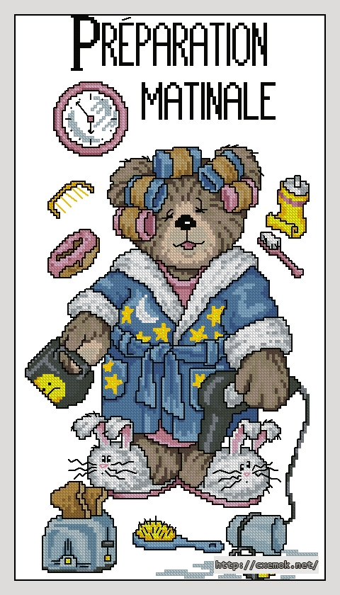 Download embroidery patterns by cross-stitch  - I don''t do mornings, author 