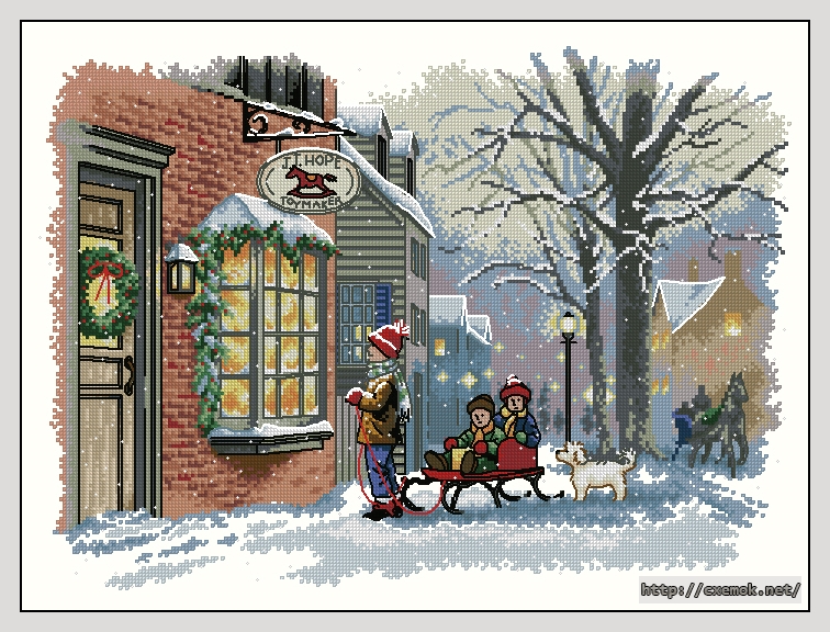 Download embroidery patterns by cross-stitch  - A christmas wish, author 