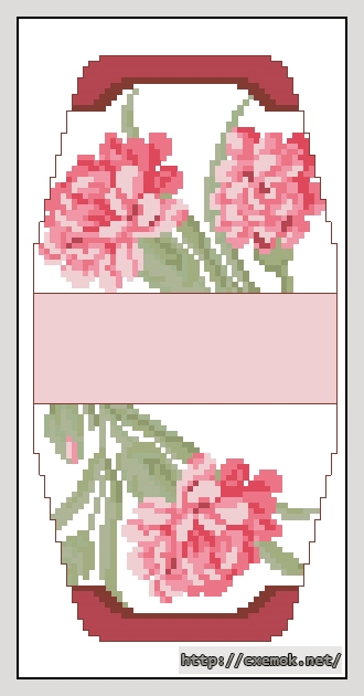 Download embroidery patterns by cross-stitch  - Гвоздика