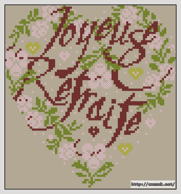 Download embroidery patterns by cross-stitch  - Joyeuse retraite, author 