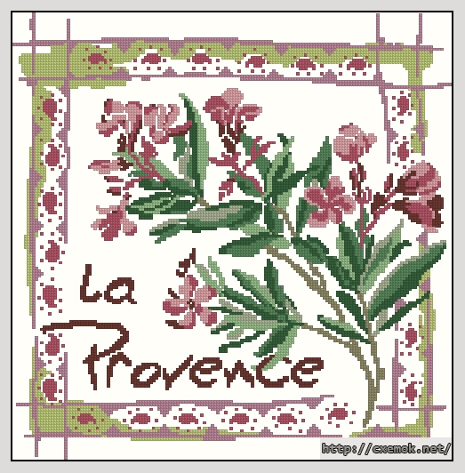 Скачать схемы вышивки нитками / крестом  - La provence, автор 