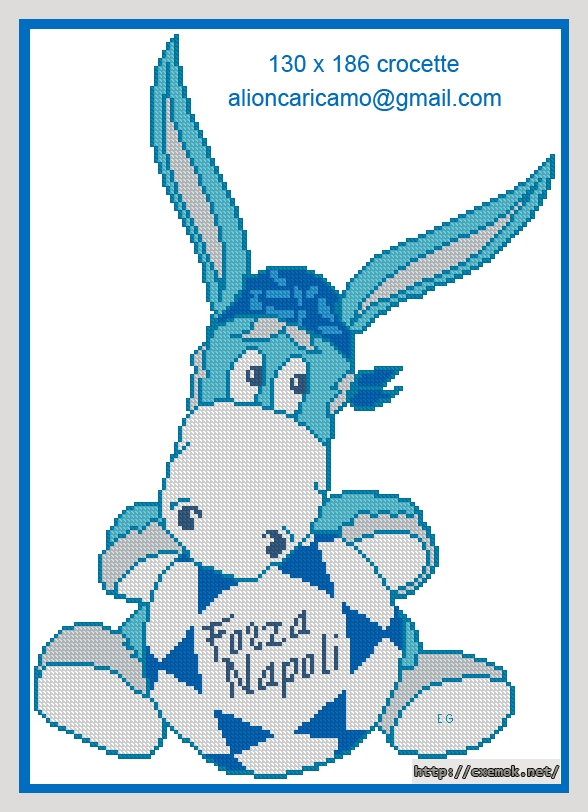 Download embroidery patterns by cross-stitch  - Forza napoli!, author 