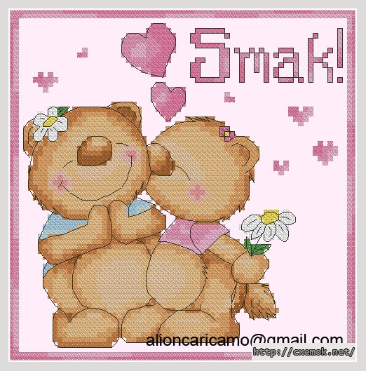 Download embroidery patterns by cross-stitch  - Smak!, author 