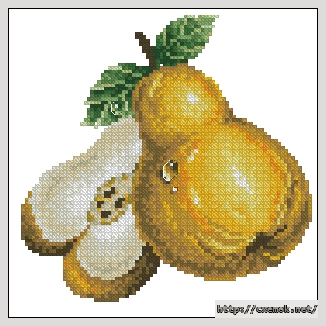Download embroidery patterns by cross-stitch  - Груша, author 