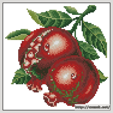 Download embroidery patterns by cross-stitch  - Гранат, author 
