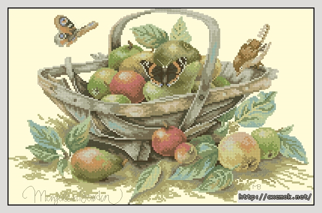 Download embroidery patterns by cross-stitch  - Summerfruit, author 